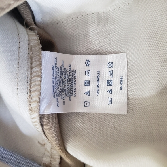 Lands' End Men's Khaki Tailored Fit No Iron Twill Pants-Size 30x32 (NWOT) - Picture 7 of 8